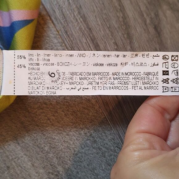 New Without Tags Zara Size Small Linen Blend High Waisted Pants - Picture 11 of 11